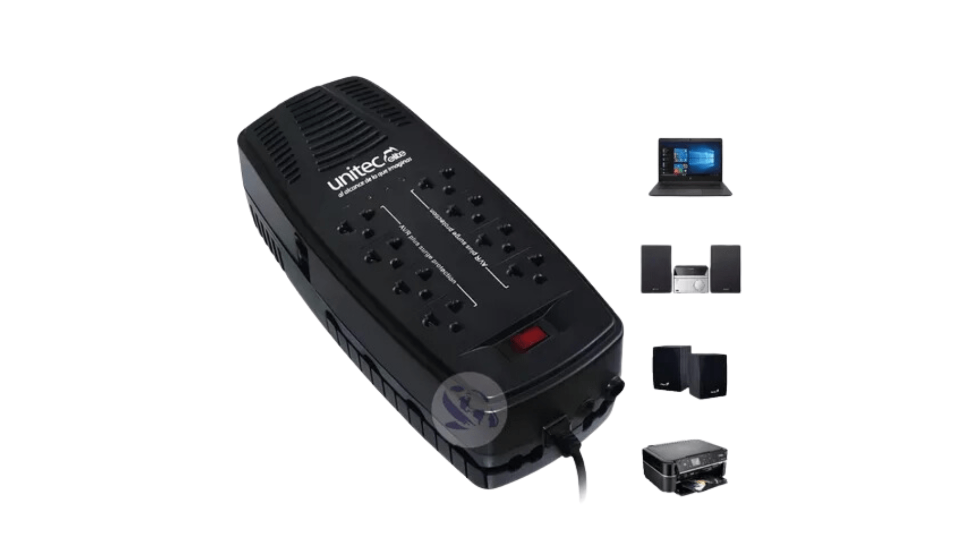 REGULADOR DE VOLTAJE UNITEC DE 2000VA REALES 8 - Imagen 3