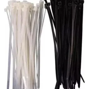 AMARRAS PLASTICAS 30CM BLANCA Y NEGRA